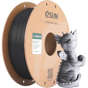 eSUN Dual Color Matte PLA Filament 1.75mm, Matte 3D Printer PLA Filament, 1KG Spool 3D Printing Filament for 8D Printers, Green Blue
