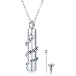 Heart Urn Necklace for Human Ashes 925 Sterling Silver Keepsake Heart Cremation Jewelry “Forever in my Heart" Memorial Jewelry Gifts for Loved Ones Women Girls