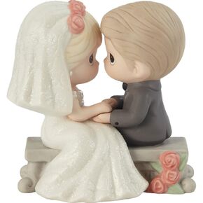 Precious Moments Bride & Groom Figurine | You’re My Always Bisque Porcelain Figurine | Wedding Gift | Newly Weds | Bridal Shower Gift | Wedding