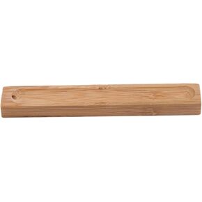 Brown Wood Incense Holder for Sticks with Adjustable Angle, Incense Burner with Ash Catcher,Hand-Crafted Natural Sandalwood 10.5 * 1.6 * 1Cm
