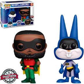 فانكو! بوب - 2PK حصريًا Space Jam 2 - باجز بدور باتمان وليبرون جيمس