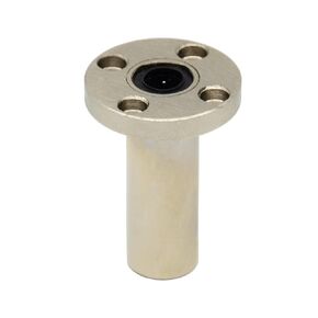 LMF8LUU Circular Flange Linear Ball Bearing Bushing Nickel Plated for 8mm Linear Motion Shaft of 3D Printer and CNC Machine