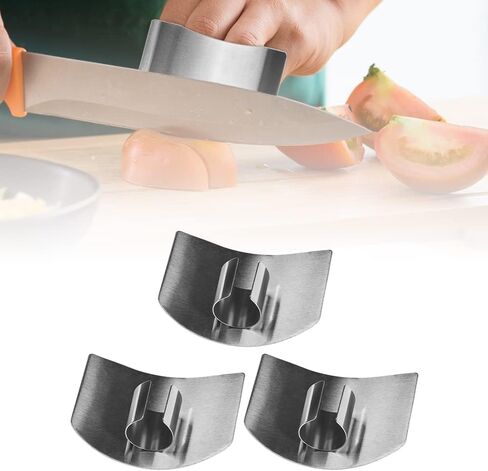Stainless Steel Finger Guard, Finger Protector for Cutting Food, Multifunctional Finger Guards for Cutting Food, Kitchen Tool Finger Guards Protector for Slicing Dicing (Single Finger-1pcs) in Saudi Arabia