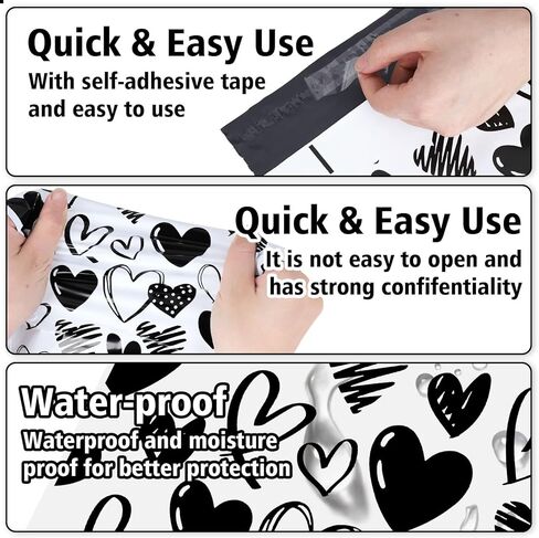 100 قطعة من أكياس البريدية المصنوعة من البوليستر الأزرق مقاس 10 × 13 بوصة على شكل زهرة خط فني أكياس تغليف ذاتية الغلق أكياس مغلف بريدية لملابس الأعمال الصغيرة هدية in Kuwait