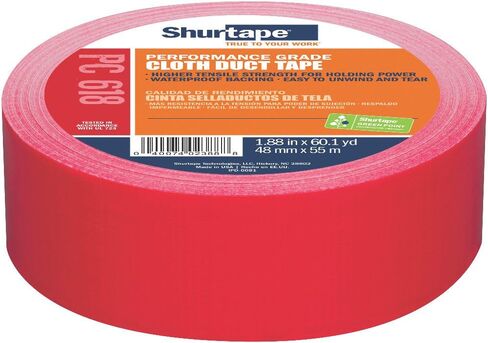 Shurtape PC 618 Performance Grade, Colored Cloth Duct Tape, Excellent Holding Power, 72mm x 55m, Beige, 1 Roll (207706) in Kuwait