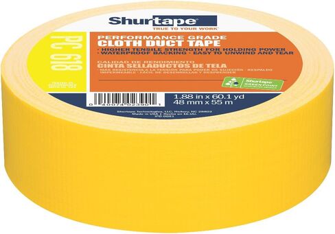 Shurtape PC 618 Performance Grade, Colored Cloth Duct Tape, Excellent Holding Power, 72mm x 55m, Beige, 1 Roll (207706) in Kuwait