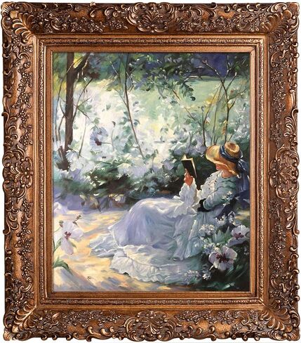 لوحة زيتية La Pastiche Delicious Solitude لفرانك براملي، مقاس 20 بوصة × 24 بوصة، إطار ذهبي بورجيون in Kuwait