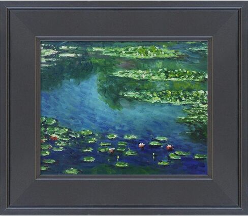 زنابق الماء من لا باستيش مع معرض أسود، 30.48 سم × 35.56 سم in Kuwait