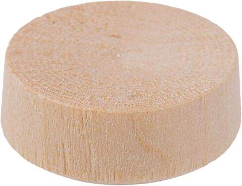 سدادات ثقب المسمار ذات الرأس الدائري من خشب البتولا | قطر 3/4 بوصة | عبوة من 50 قطعة تقريبًا | UA-111-BW in Kuwait