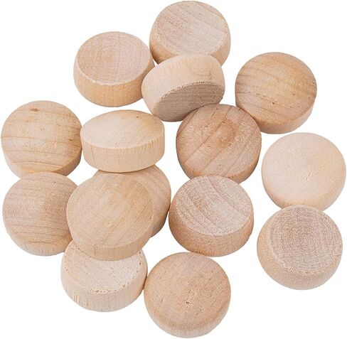 سدادات ثقب المسمار ذات الرأس الدائري من خشب البتولا | قطر 3/4 بوصة | عبوة من 50 قطعة تقريبًا | UA-111-BW in Kuwait