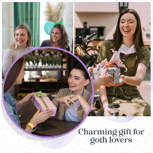 جمالية ديكور الغرفة الساحرة من EXCOOL CLUB - ديكور جدار قوطي، ملصق قوطي داكن، مطبوعات فنية جدارية مخيفة، ديكورات فنية ساحرة من الويكا لعيد الهالوين لغرفة النوم المنزلية (8x10 غير مؤطرة) in Kuwait