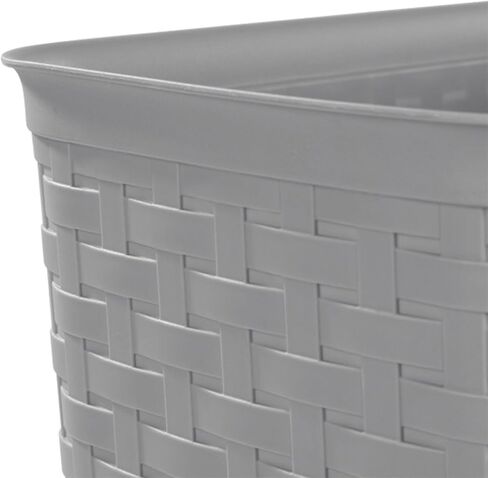 سلة مهملات بلاستيكية منزلية/مكتبية منسوجة سعة 5.8 جالون (6 عبوات) in Kuwait