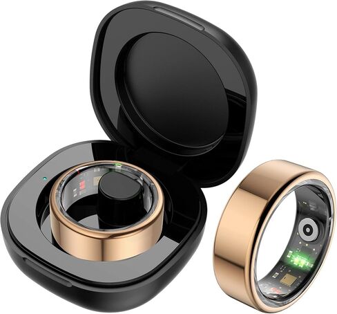 حلقات ذكية للنساء والرجال، حلقة للياقة البدنية، مراقب معدل ضربات القلب، متتبع النوم، حلقة صحية، عداد الخطى، السعرات الحرارية، عداد الخطوات، متتبع اللياقة البدنية الرياضي 5ATM، حلقة ذكية مقاومة للماء لهواتف iOS Android in Kuwait