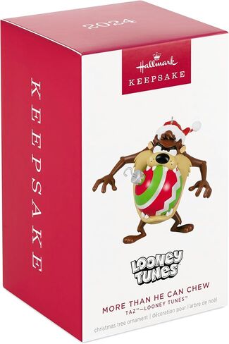 Hallmark Keepsake Christmas Ornament 2024, Looney Tunes Taz More Than He Can Chew, Cartoon Gifts in Saudi Arabia
