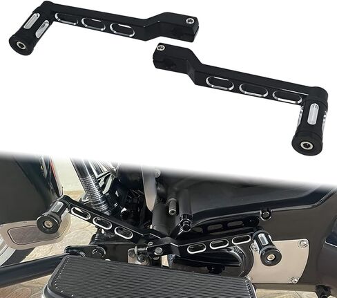 Heel Toe Shift Pegs, Aluminum Front and Rear Levers w/Shifter Pegs for Harley 1986-2017 FL Softail,1988-2023 Touring Road King Road Glide Street Glide Electra Glide and 2008-2023 Trike in Kuwait