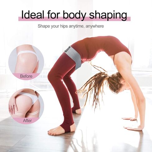 TianTac Booty Resistance Bands for Leg and Butt, Exercise Resistance Bands for Women/Men, Workout Resistance Bands Set Elastic Fabric Loop for Fitness in Saudi Arabia
