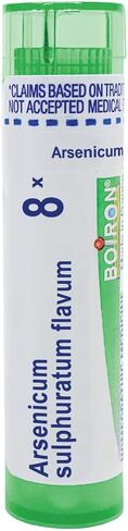 Boiron Arsenicum Sulphuratum Flavum 8X for Dry Cough Aggravated by Cold - 80 Pellets in Saudi Arabia