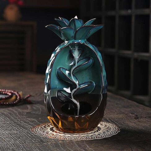 ارتجاعي مبخرة البخور مخروط البخور حامل العصي الأناناس الخزف مبخرة ديكور المنزل in Kuwait