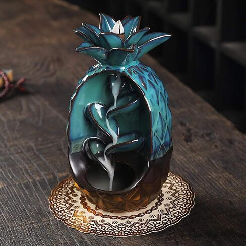 ارتجاعي مبخرة البخور مخروط البخور حامل العصي الأناناس الخزف مبخرة ديكور المنزل in Kuwait