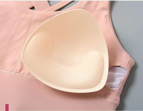 Sports Bra for Women Padded Medium Support Criss Cross Strappy Bras Seamless High Impact Yoga Exercise Athletic Bras in Saudi Arabia