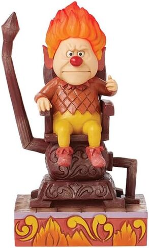 Enesco The Year Without a Santa Claus by Jim Shore Heat Miser Sitting on Throne Lit Figurine- Stone Resin Hand Crafted Collectible Figurines Christmas Home Decor Statue, 6.69 Inch in Saudi Arabia