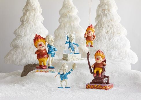 Enesco The Year Without a Santa Claus by Jim Shore Heat Miser Sitting on Throne Lit Figurine- Stone Resin Hand Crafted Collectible Figurines Christmas Home Decor Statue, 6.69 Inch in Saudi Arabia