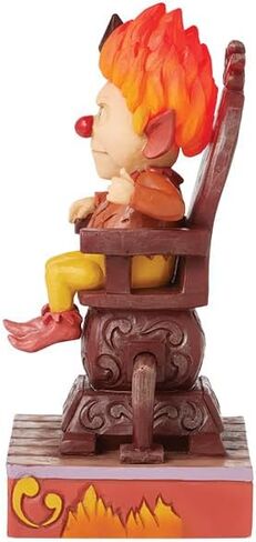 Enesco The Year Without a Santa Claus by Jim Shore Heat Miser Sitting on Throne Lit Figurine- Stone Resin Hand Crafted Collectible Figurines Christmas Home Decor Statue, 6.69 Inch in Saudi Arabia