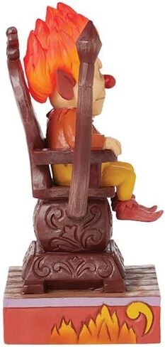 Enesco The Year Without a Santa Claus by Jim Shore Heat Miser Sitting on Throne Lit Figurine- Stone Resin Hand Crafted Collectible Figurines Christmas Home Decor Statue, 6.69 Inch in Saudi Arabia