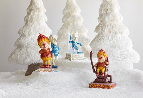 Enesco The Year Without a Santa Claus by Jim Shore Heat Miser Sitting on Throne Lit Figurine- Stone Resin Hand Crafted Collectible Figurines Christmas Home Decor Statue, 6.69 Inch in Saudi Arabia