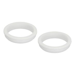 MECCANIXITY 2Pcs Snap Rubber Grommet Plug Mount Dia 38.6mm ID 32.5mm Seal Anti-Scratch for Electrical Box Cable Pipe Black