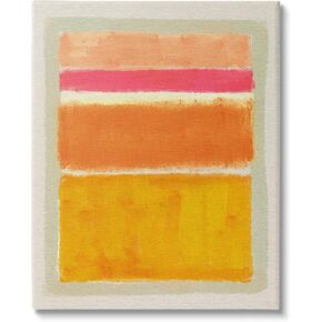 Stupell Industries Varied Orange Stripes Arrangement Canvas Wall Art, Design by Victoria Barnes