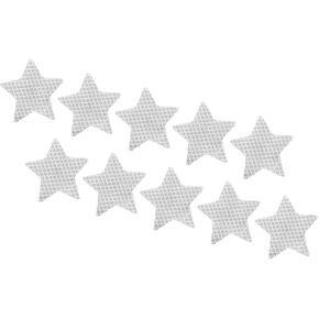PATIKIL Reflective Stickers, 30 Pack 2.36 x 2.36 Inch Waterproof Adhesive High Visibility Night Caution Warning Star Shape Safety Tape Reflector for Trucks Trailers Cars, White