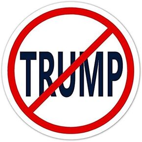 3 Pack - Anti-Trump No Trump Vinyl Bumper Sticker Decal
