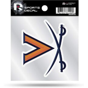 Rico Industries NCAA Virginia Cavaliers 4"x4" Small Style Decal