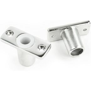 Vinland Marine Oar Lock Socket Side Mount, Edge Mount, Flush Mount, 316 Stainless Steel for Boat Oar Locks, Canoe ores, Row Boat oars, Jon Boat oars, Paddle Boat Parts, Aluminum Row Boat