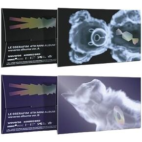 LE SSERAFIM 4th Mini Album [CRAZY] Weverse 2 Set Version Leserafim Photocards