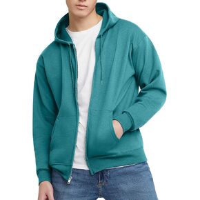 CHAMPION, EcoSmart Fleece Full Hoodie, Zip-Up Hooded Sweatshirt for Men, SPANISH MOSS