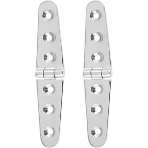 2/4PCS Stainless Steel 316 Marine Hardware Casting Hinge Door Hinge for Boat Yacht RV- Size156X28mm (2)