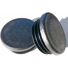 (Pack of 4) 1-1/2" Round (10-14 Ga -1.24" to 1.33" ID) Plastic Tubing Plug 1.5 Inch End Cap - Steel Furniture Pipe Tube - Chair Leg - Table Glide Insert | End Caps for Fitness Eqpt.