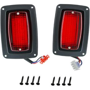 Golf Cart LED Tail Light Kit Fits Club Car 1982-Newer DS models with LED lights and has a 3 wire wiring plug 1017035
