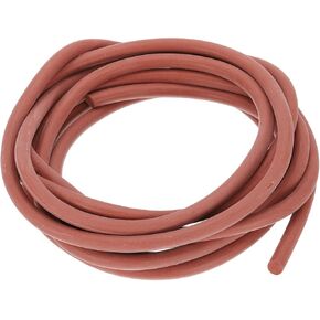 PATIKIL Silicone Foam Seal Strip, 5Meters(16.4Ft) 10mm(0.39") Dia Round High Density Solid Sponge Rubber Weather Stripping Cord for Sealing Gap Blocker Insulation, Red