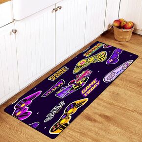 MoBlinko Gaming Rug Joystick Gamepad Kitchen Rugs Gamer Bath Mat Non Skid Washable Standing Floor Mat Runner Carpet for Gamer Decor Boys Room 39x 20 Inch