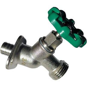 1 Piece XFITTING 3/4" Pex X 3/4 GHT Sillcocks, GHT (Garden Hose Threaded), For Use with Water or Oil, Crimp Fittings - Brass, Pex B