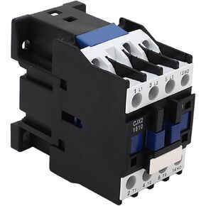 CJX2-18 AC Contactor DIN Rail AC Contactor Normally Open Silver Copper Coil Electric Contactor 35mm Rail Mounting