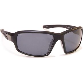 Coyote Eyewear Performance Polarized Sunglasses, Matte Black Frame, Gray Lens