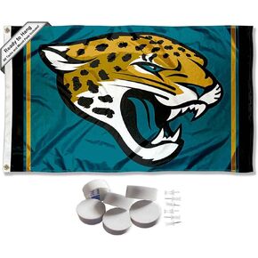 Jacksonville Jaguars Logo Banner and Tapestry Wall Tack Pads