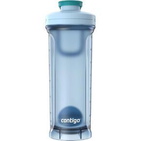 Contigo Shake & Go Water Bottle, 28 oz, Glacier/Juniper