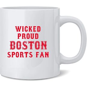 Poster Foundry Wicked Proud Boston Sports Fan Ceramic Coffee Mug Tea Cup Fun Novelty Gift 12 oz