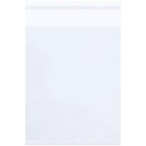 Poly Bag Guy 7' x 10', 1.5 Mil (1000/Case) Tape Strip Resealable Crystal Clear Polypropylene Bags
