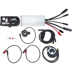 Topyond 25a 36v 48v 750w Electric Bike Brushless Controller Kit with S800 Display Screen Ebike Controller, Suitable for JNJN25A Motor, Ideal for Lithium Battery Conversion